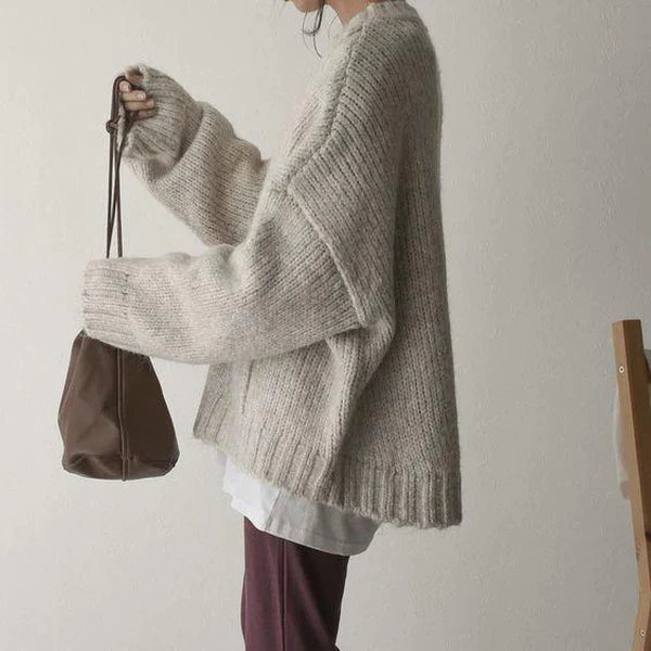 Comfy Oversized Sweater with a Handy Pocket