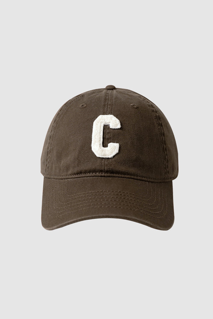 Embroidered Letter C Baseball Cap