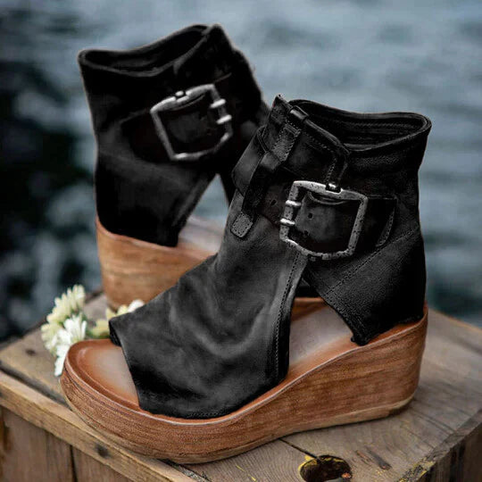 Bohemian-Style Wedge Sandals for Women