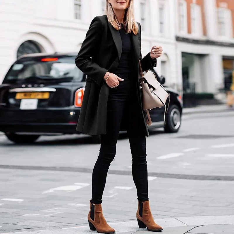 Elegant Women's Trench Coat Featuring Trendy Knot Accent