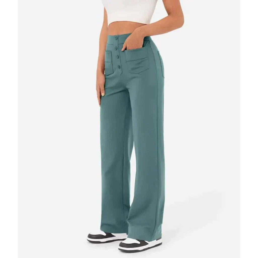 Flexible High-Waisted Pants