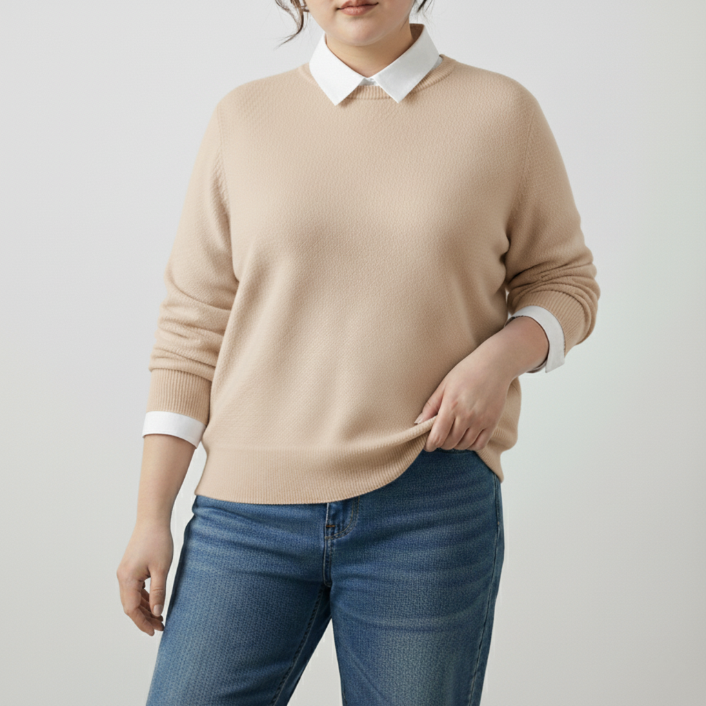 Chic Classic Knit Sweater for Women | Plus Size Options Available