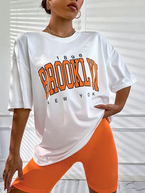 Brooklyn York Vintage-Inspired Oversized Tee