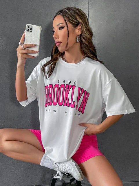 Brooklyn York Vintage-Inspired Oversized Tee
