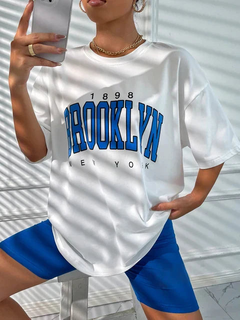 Brooklyn York Vintage-Inspired Oversized Tee