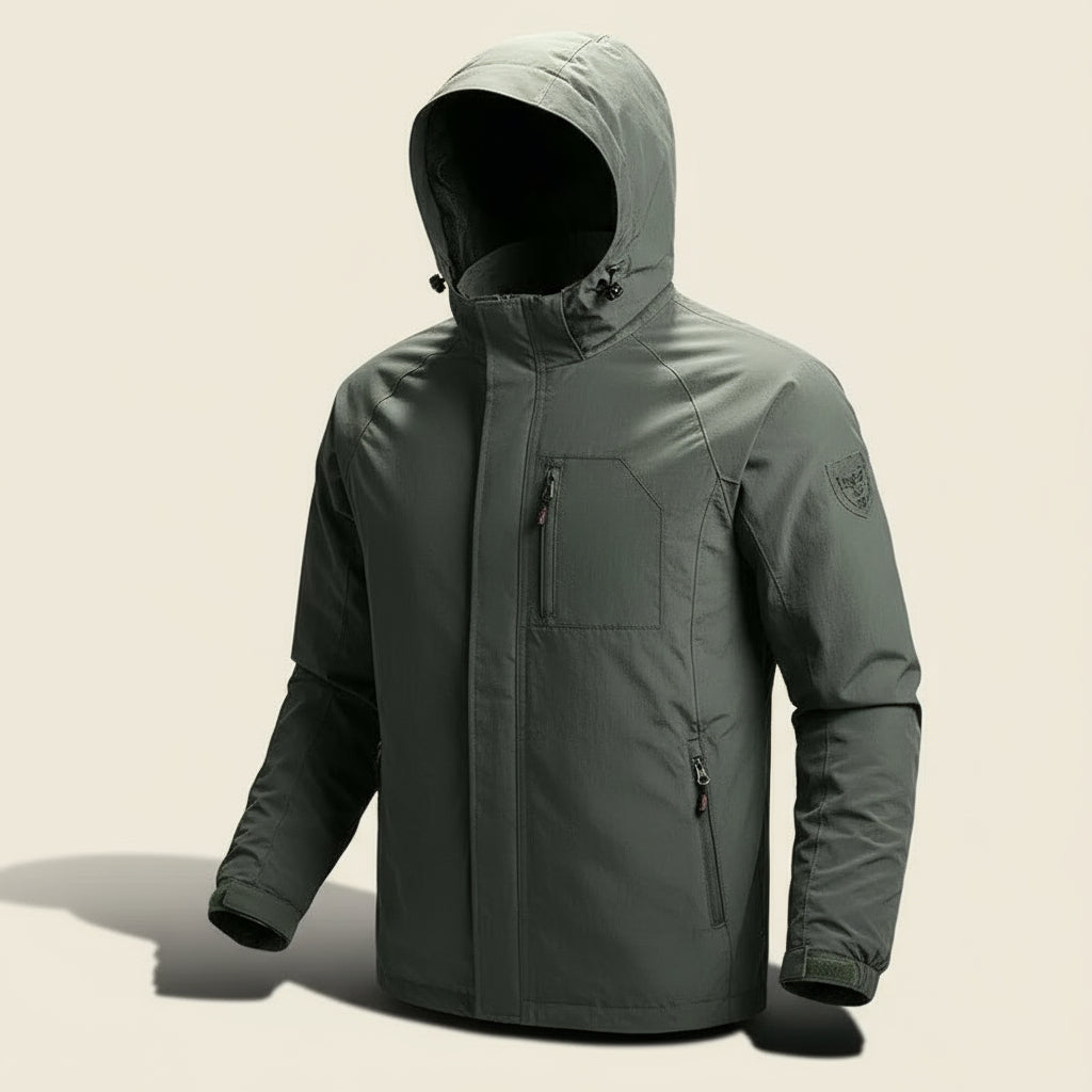 Men's Breathable Lightweight Waterproof Cargo Jacket