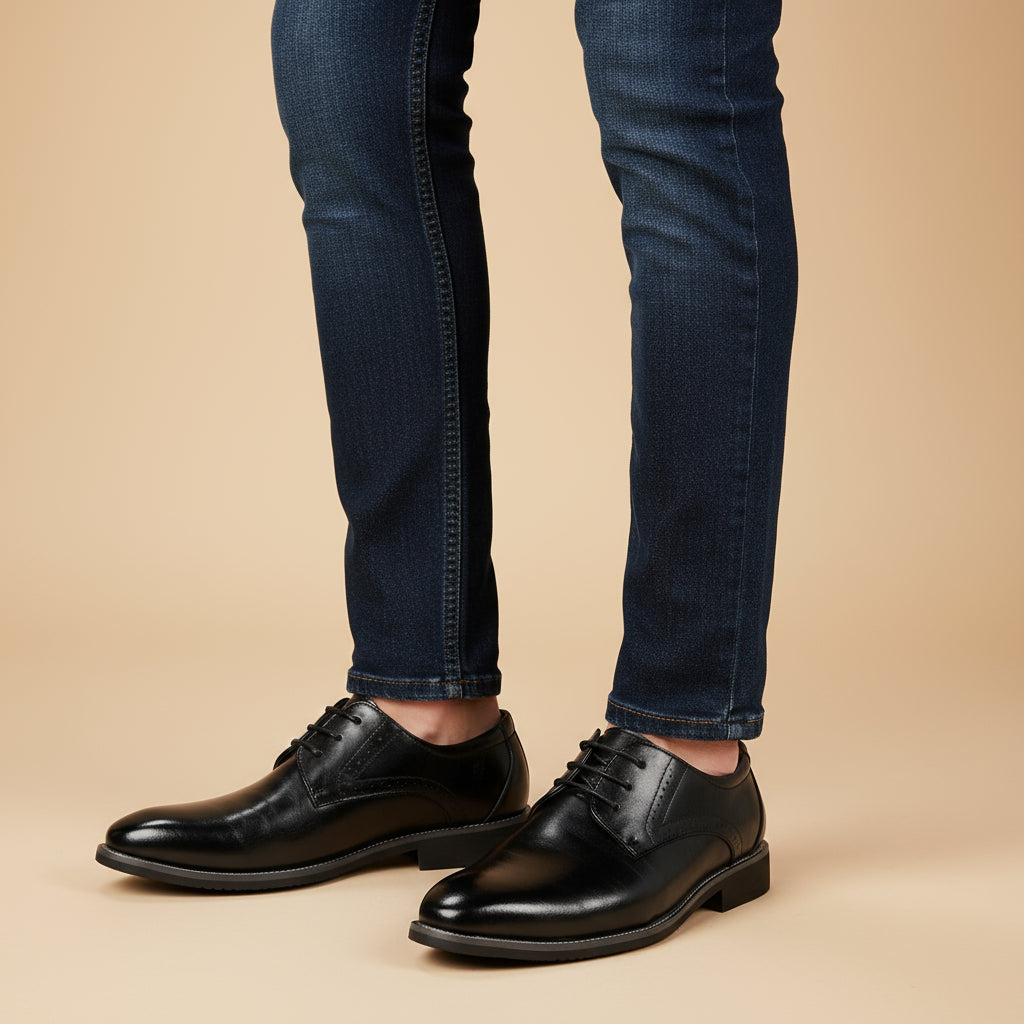 Lightweight Lace-Up Brogue Shoes for Men