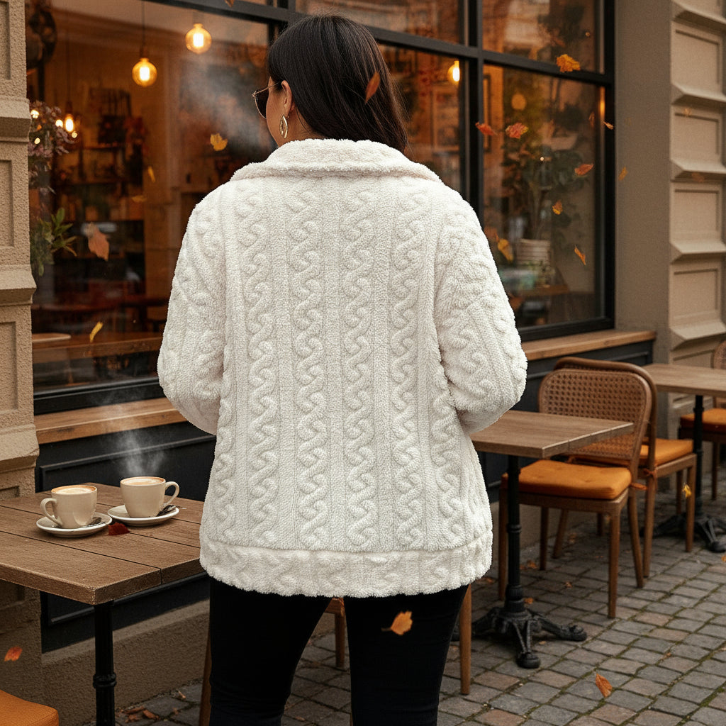 Cozy Cotton Blend Women's Winter Coat | Relaxed Fit