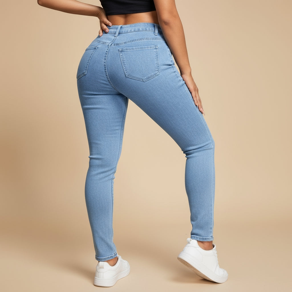 High-Waisted Skinny Jeans for Women | Stretchy Denim Design
