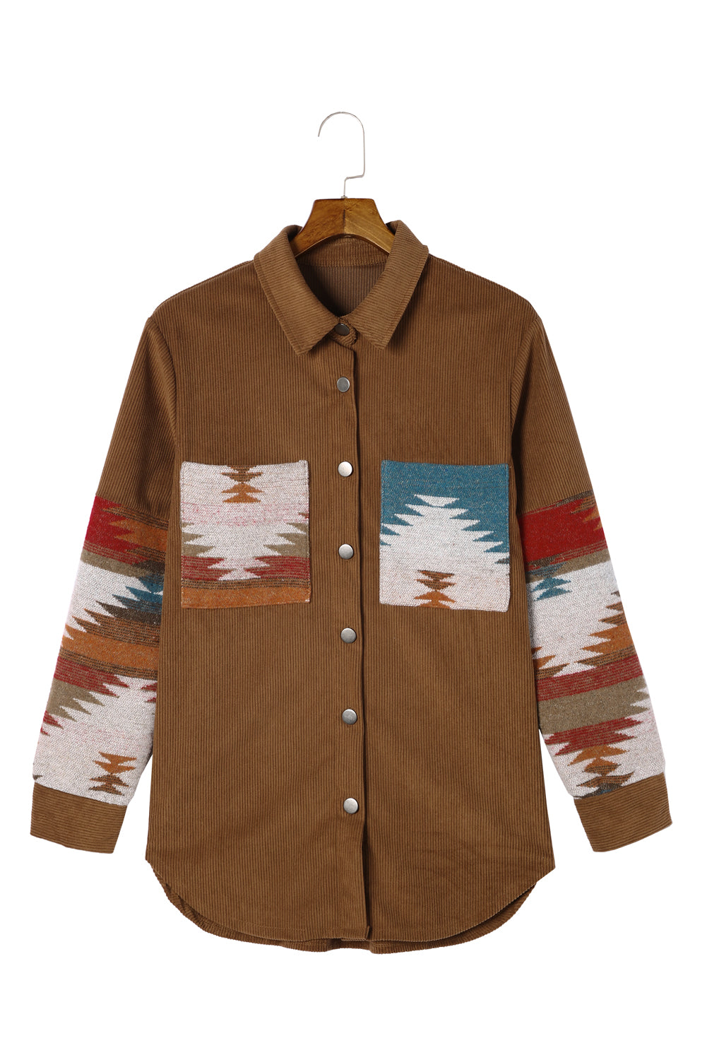 Aztec-Inspired Corduroy Jacket