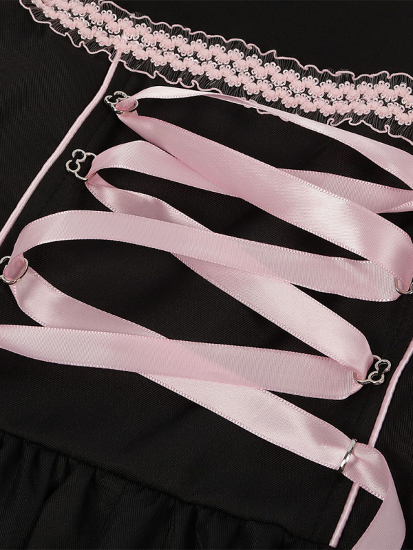 Floral Print Dirndl Dress for Oktoberfest Festivities