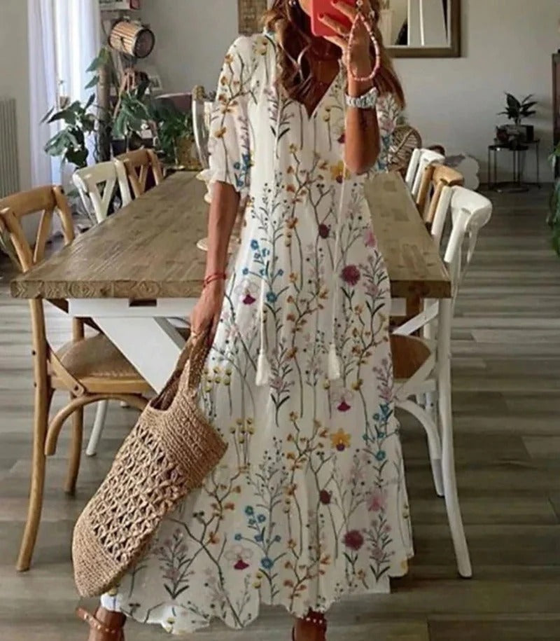 Bohemian Earth Tones Dress