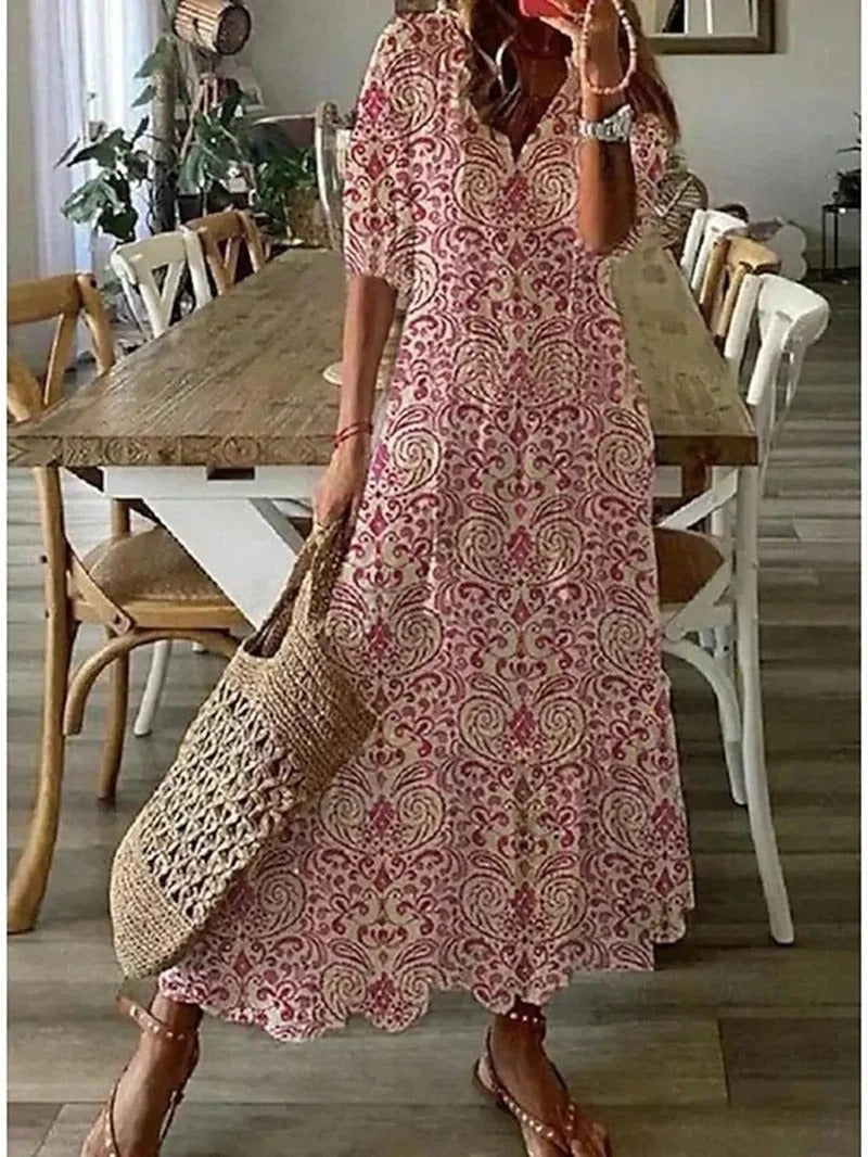 Bohemian Earth Tones Dress